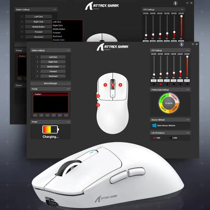 X3 Wireless Gaming Mouse Ultra-Lightweight 26K DPI PAW3395 Sensor 